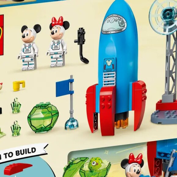 Lego Brand New Disney Mickey Mouse & Minnie Mouse's Space Rocket 10774 - Picture 4 of 9